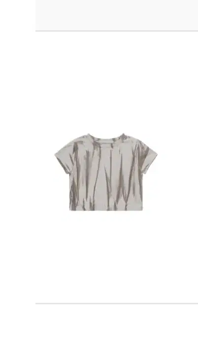 마뗑킴 color tie dyeing crop top in beige